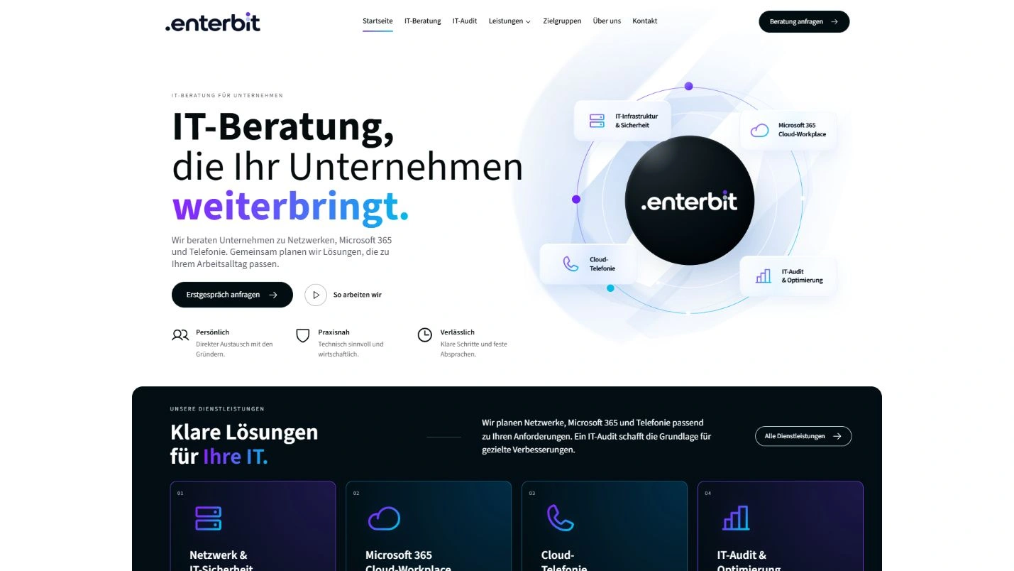 Bildschirmaufnahme: EnterBit
