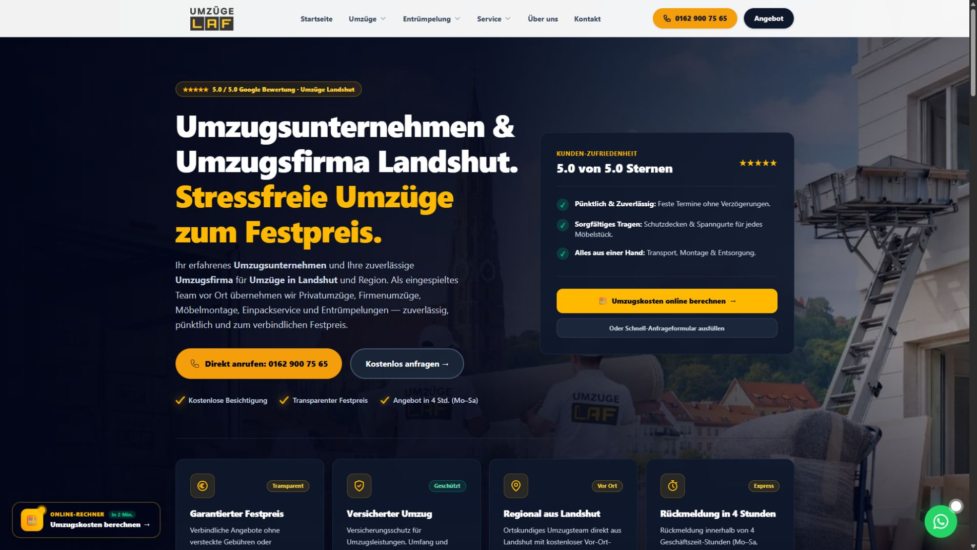 Bildschirmaufnahme: Umzüge LAF